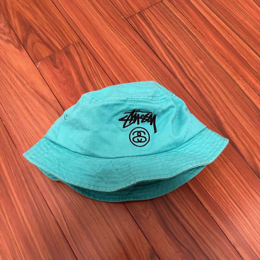 Stussy S Logo Teal Bucket Hat